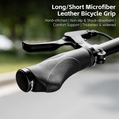 WEST BIKING YP0804088 1 Pair Mountain Bike Handlebar Grips Short + Long Gear Shifters Rubber Grip