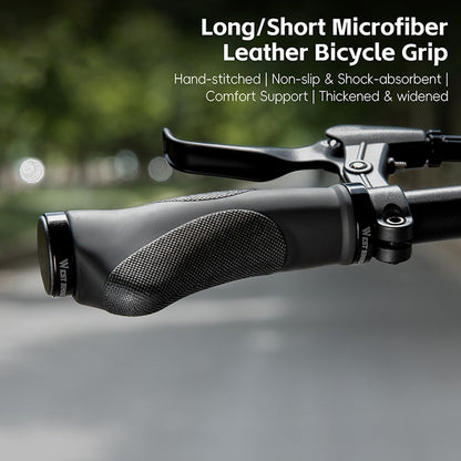 WEST BIKING YP0804088 1 Pair Mountain Bike Handlebar Grips Short + Long Gear Shifters Rubber Grip