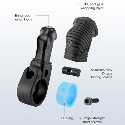 WEST BIKING YP0804087 Mountain Bike Thumb Grips Ergonomic Bike Grip Handle Extension Handlebar