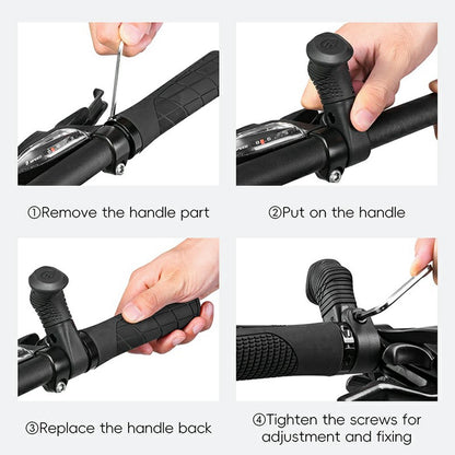 WEST BIKING YP0804087 Mountain Bike Thumb Grips Ergonomic Bike Grip Handle Extension Handlebar