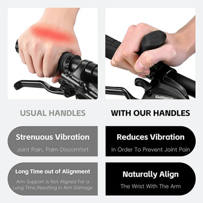 WEST BIKING YP0804087 Mountain Bike Thumb Grips Ergonomic Bike Grip Handle Extension Handlebar