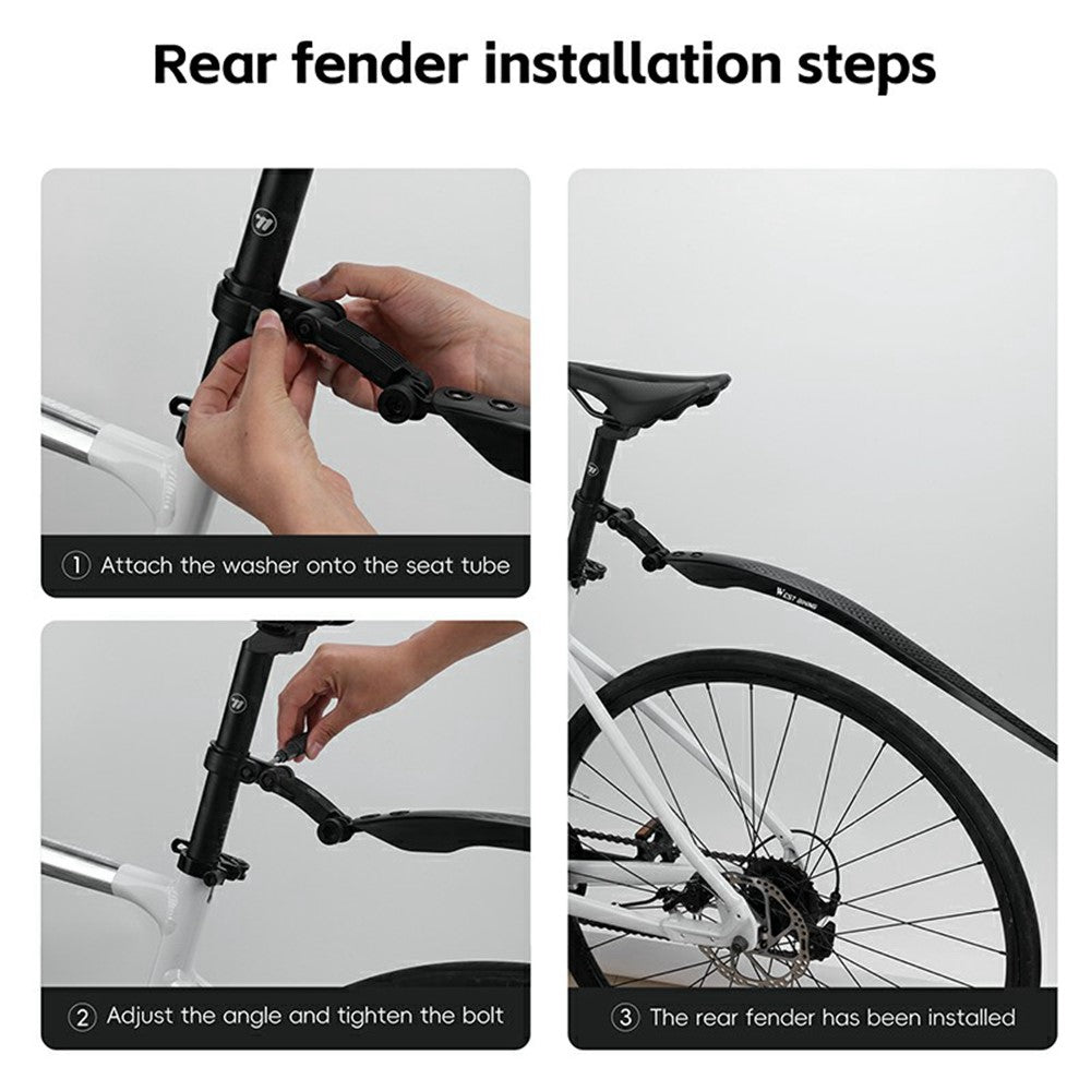 WEST BIKING Road Bike Fender Set Front / Rear Mudguards 26 / 29 Inch 700C Bicycle Rainproof Shield for Cycling
