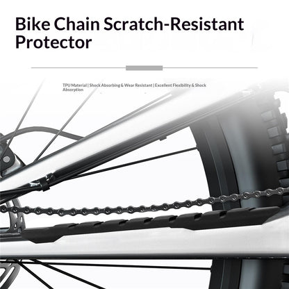 ENLEE TPU-01 Bike Chain Stay Protector / Frame Guard Anti-Scratch Shock Absorption for Road / Mountain Bikes