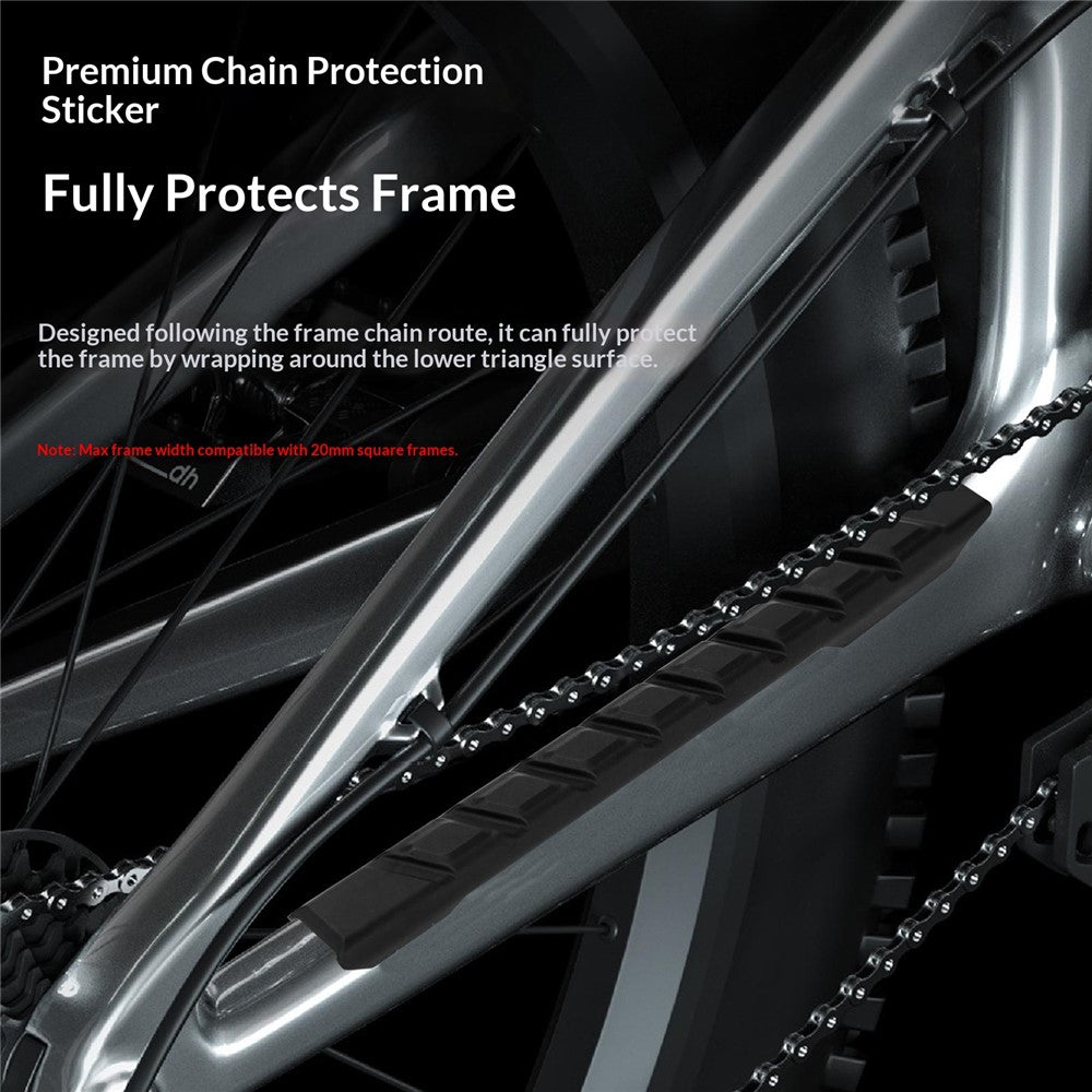 ENLEE TPU-01 Bike Chain Stay Protector / Frame Guard Anti-Scratch Shock Absorption for Road / Mountain Bikes