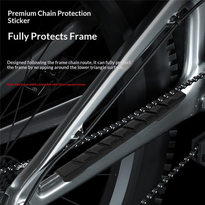 ENLEE TPU-01 Bike Chain Stay Protector / Frame Guard Anti-Scratch Shock Absorption for Road / Mountain Bikes
