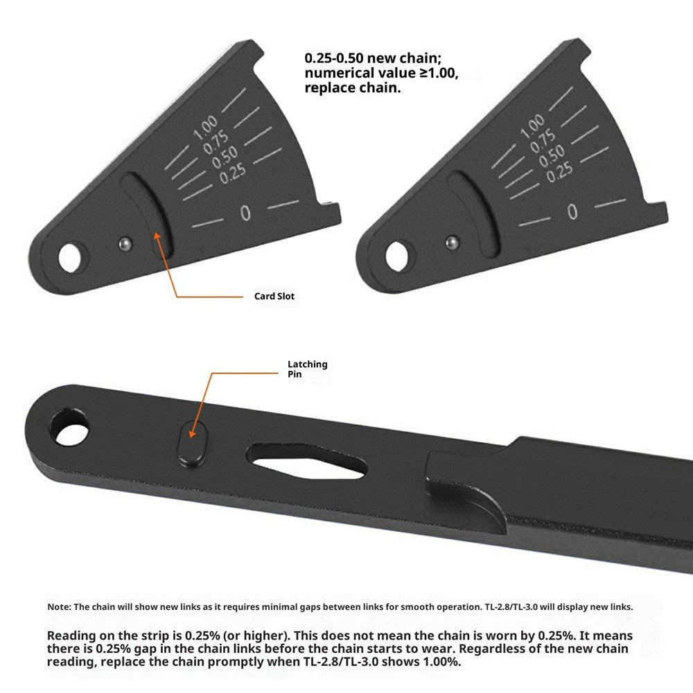 ENLEE EN-2.8 Standard Bicycle Chain Gauge Wear Indicator Road Mountain Bike Chain Stretch Testing Tool
