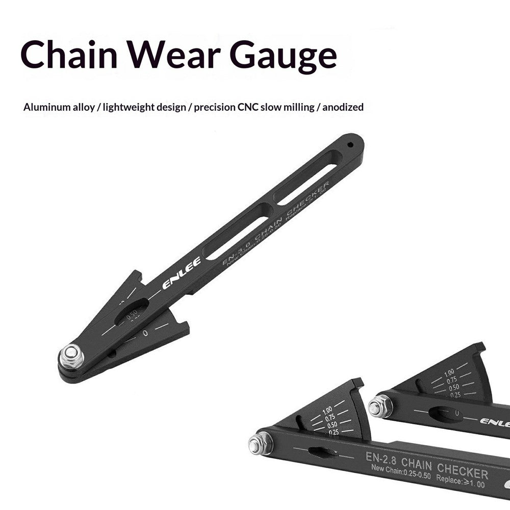ENLEE EN-2.8 Standard Bicycle Chain Gauge Wear Indicator Road Mountain Bike Chain Stretch Testing Tool