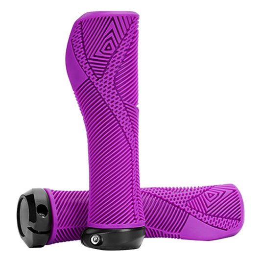 ENLEE E22145 1 Pair Bicycle Handlebar Grips Mountain Folding Bike Anti-Slip Rubber Grips Lockable Shock-Absorbing for Cycling