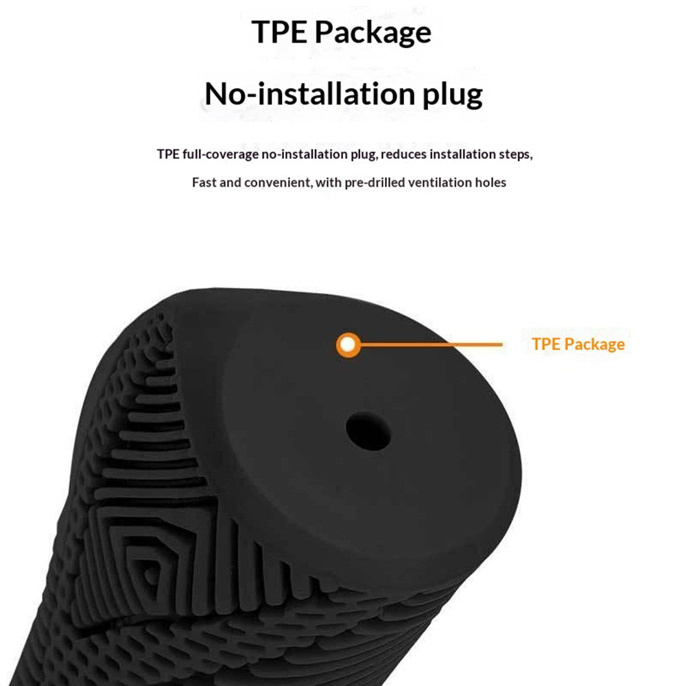ENLEE E22145 1 Pair Bicycle Handlebar Grips Mountain Folding Bike Anti-Slip Rubber Grips Lockable Shock-Absorbing for Cycling