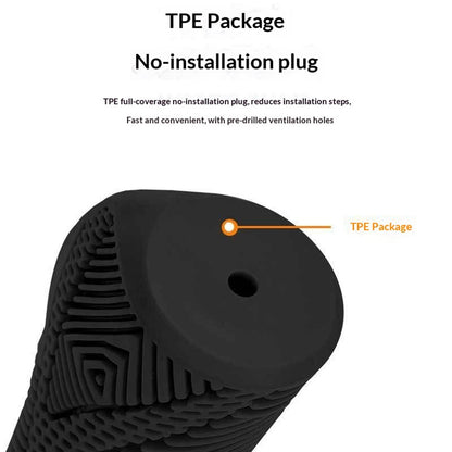 ENLEE E22145 1 Pair Bicycle Handlebar Grips Mountain Folding Bike Anti-Slip Rubber Grips Lockable Shock-Absorbing for Cycling