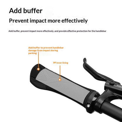 ENLEE E22145 1 Pair Bicycle Handlebar Grips Mountain Folding Bike Anti-Slip Rubber Grips Lockable Shock-Absorbing for Cycling