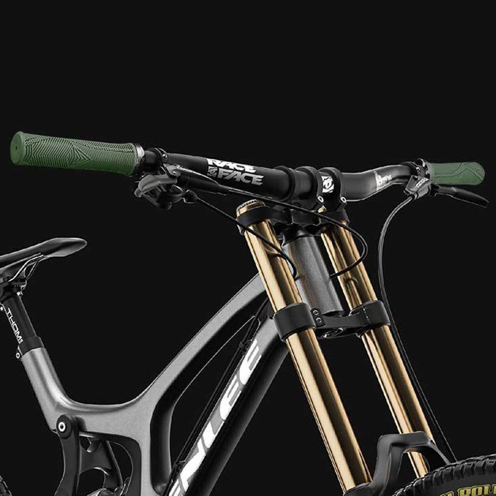 ENLEE E22145 1 Pair Bicycle Handlebar Grips Mountain Folding Bike Anti-Slip Rubber Grips Lockable Shock-Absorbing for Cycling
