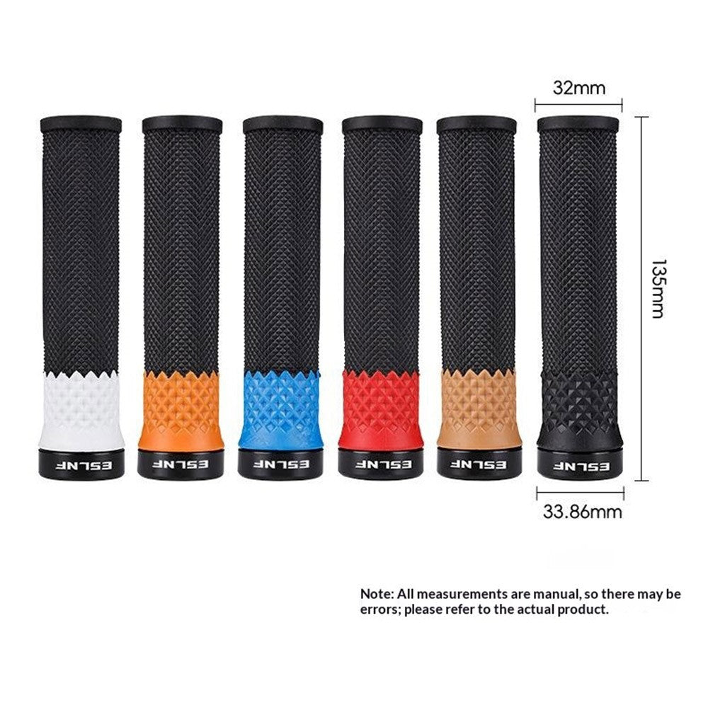 ESLNF 1 Pair Bicycle Handlebar Grips Silicone Shock Absorbing Anti Slip Handlebar Cover for Mountain Bike