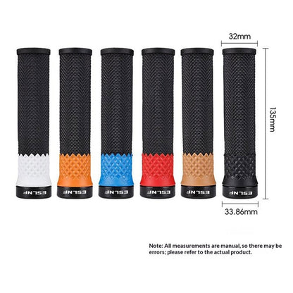 ESLNF 1 Pair Bicycle Handlebar Grips Silicone Shock Absorbing Anti Slip Handlebar Cover for Mountain Bike