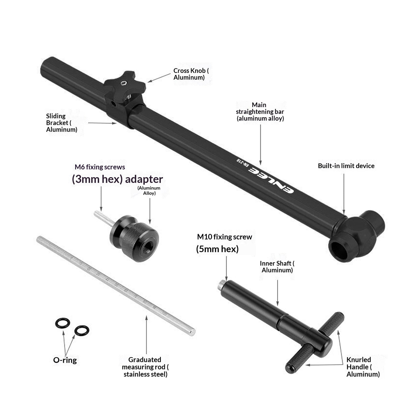 ENLEE Bike Shifter Positioning Adjustment Tool Bike Handlebar Leveling Tool Bike Height Angle Left Right Symmetrical Adjuster