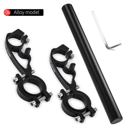 WEST BIKING Aluminum Alloy Bicycle Handlebar Extender Double Clamp Bracket for Bike Light GPS Computer