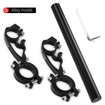 WEST BIKING Aluminum Alloy Bicycle Handlebar Extender Double Clamp Bracket for Bike Light GPS Computer
