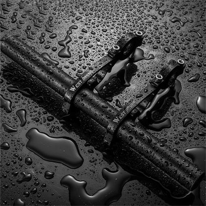 WEST BIKING Aluminum Alloy Bicycle Handlebar Extender Double Clamp Bracket for Bike Light GPS Computer