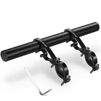 WEST BIKING Aluminum Alloy Bicycle Handlebar Extender Double Clamp Bracket for Bike Light GPS Computer