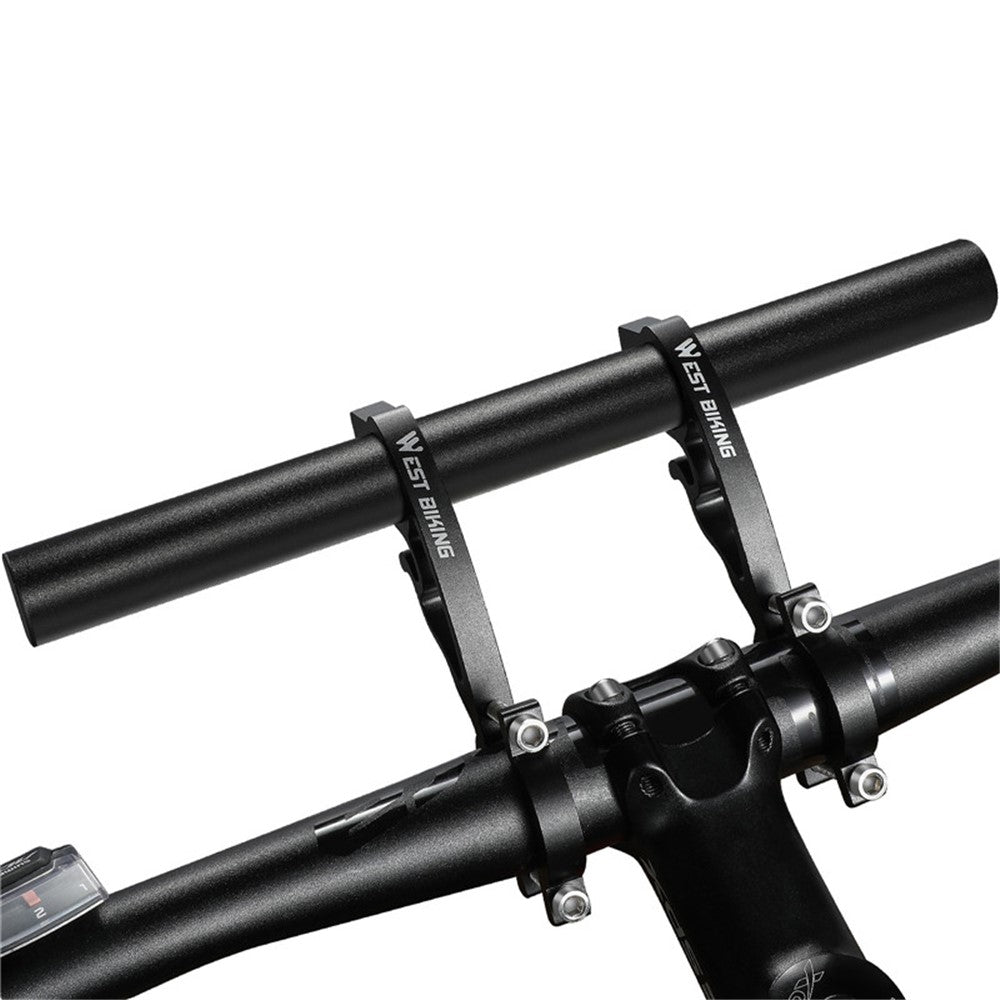 WEST BIKING Aluminum Alloy Bicycle Handlebar Extender Double Clamp Bracket for Bike Light GPS Computer