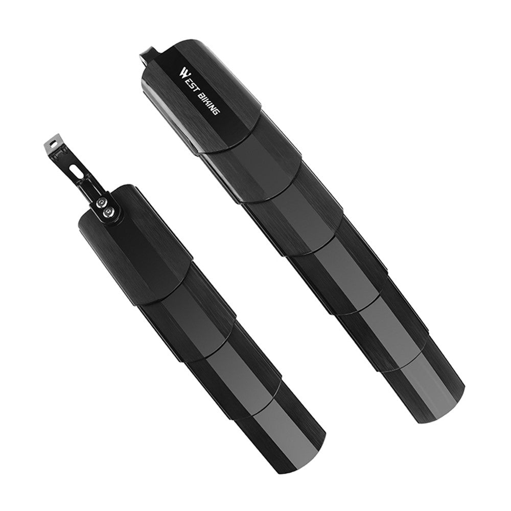 WEST BIKING YP0714023 1 Pair Telescopic Bicycle Fender Protector Bike Front Rear Mudguard Set