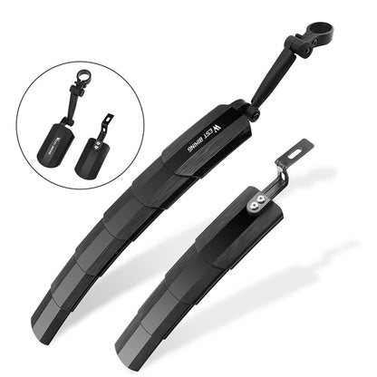 WEST BIKING YP0714023 1 Pair Telescopic Bicycle Fender Protector Bike Front Rear Mudguard Set