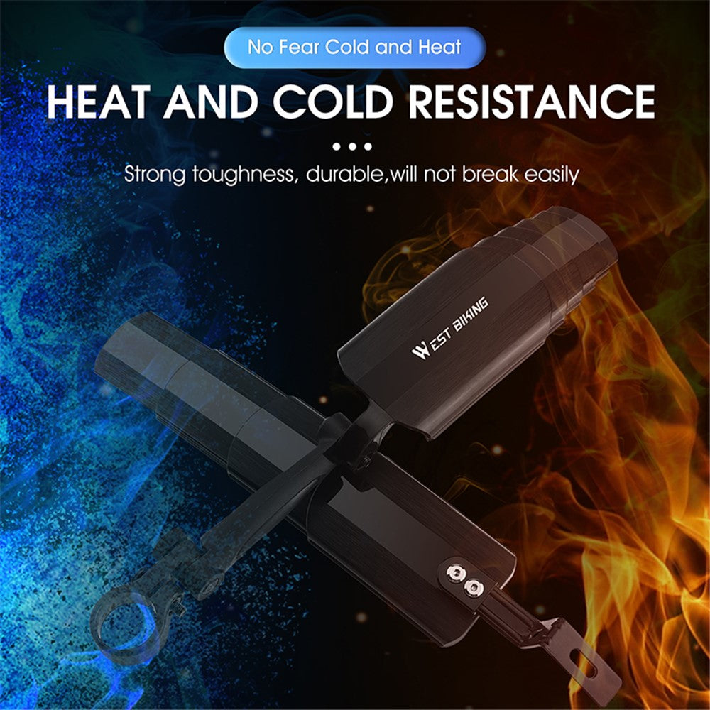 WEST BIKING YP0714023 1 Pair Telescopic Bicycle Fender Protector Bike Front Rear Mudguard Set