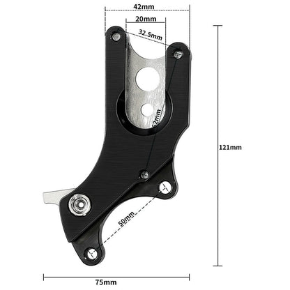 MIXIM Aluminum Alloy Mountain Road Bike Disc Brake Adapter No Disc Brake Fixed Seat Converter