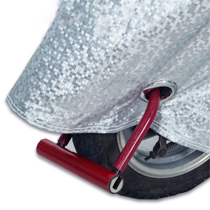 Reflective Motorcycle Protective Cover Waterproof Outdoor Large Bike Scooter Shelter Dustproof Protector with Lock Holes, Size: L