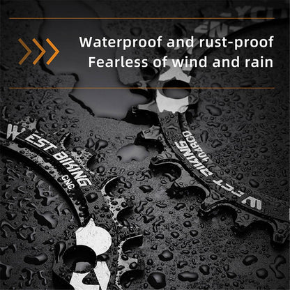 WEST BIKING MTB Bike Positive and Negative Tooth Single Chain Ring Aluminum Alloy CNC 104BCD 36T Chainring