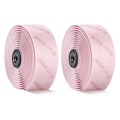 WEST BIKING YP0804075 2Pcs PU Leather+EVA Handlebar Tape Road Bike Handle Wrap