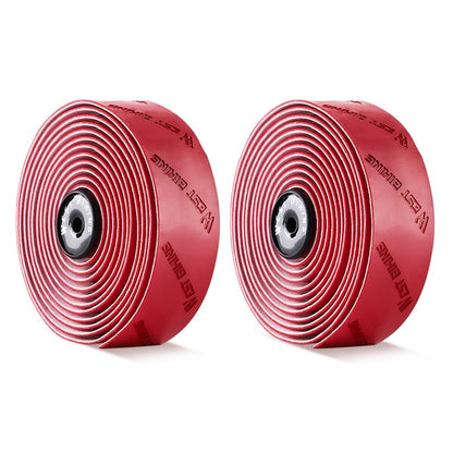 WEST BIKING YP0804075 2Pcs PU Leather+EVA Handlebar Tape Road Bike Handle Wrap
