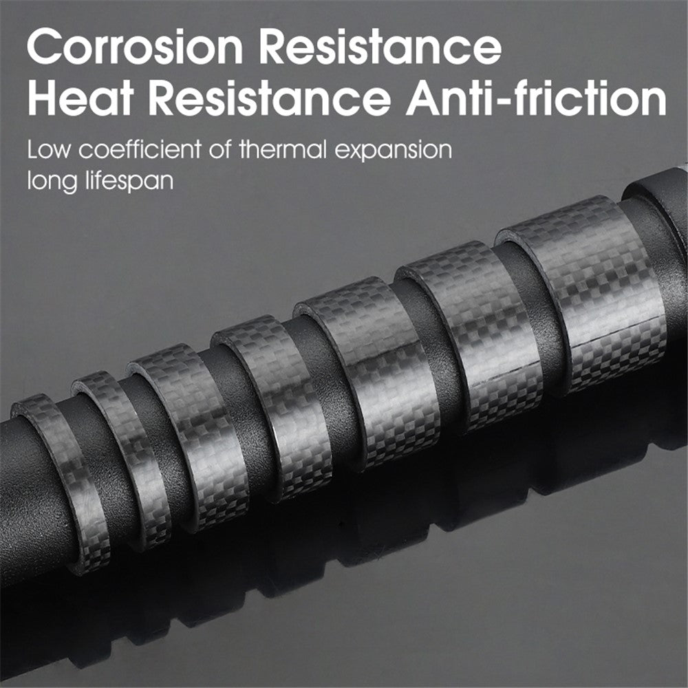 WEST BIKING 10mm Carbon Fiber MTB Bike Front Fork Spacer Spare Parts Bicycle Stem Fork Gasket