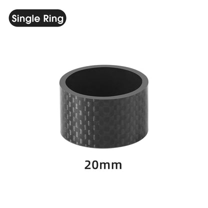 WEST BIKING 20mm Carbon Fiber Bicycle Stem Spacer Fork Gasket for MTB Bike