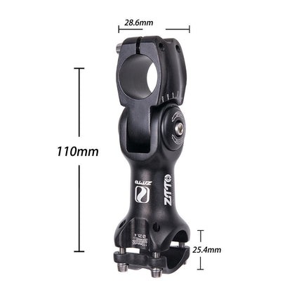 ZTTO Aluminum Alloy Bike Stem MTB Stem Degree Adjustable Raise Up Function Bicycle Tool