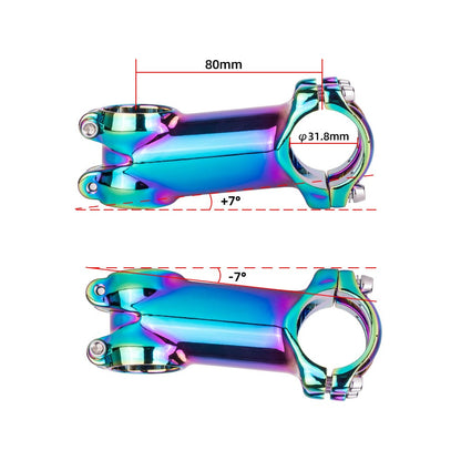 ZTTO Aluminum Alloy MTB Road Bicycle Colorful Stem Riser Bike Handlebar Stem