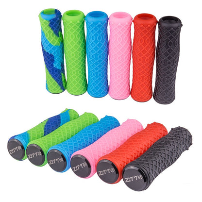 ZTTO AG111 Mountain Bike Hand Grips Shock-absorbing Silicone Handlebar Grips