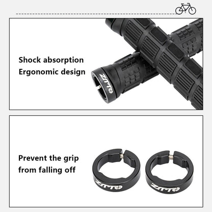 ZTTO AG38 Single-sided Locking Rubber Handlebar Grips MTB Bike Bicycle Handle Grips