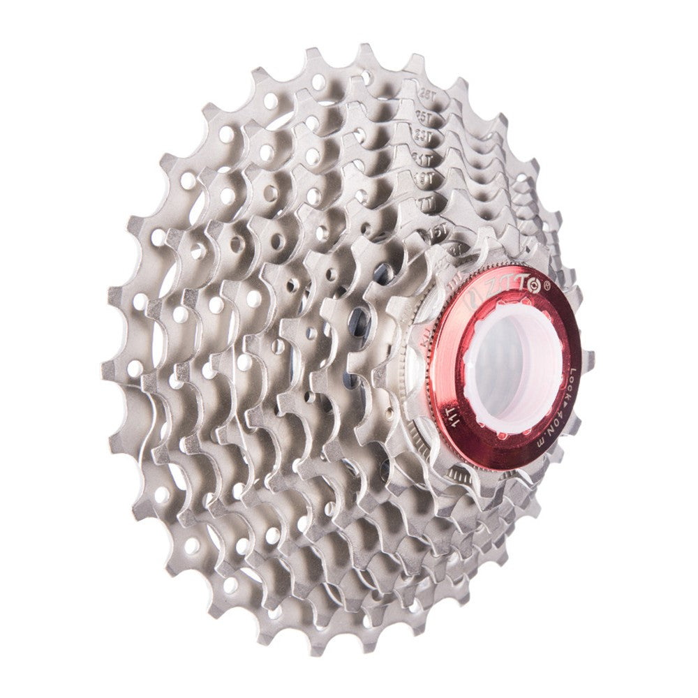 ZTTO 1028Y Bicycle Steel Flywheel Road Bike Hollow 10 Speed 11-28T Cassette Flywheel