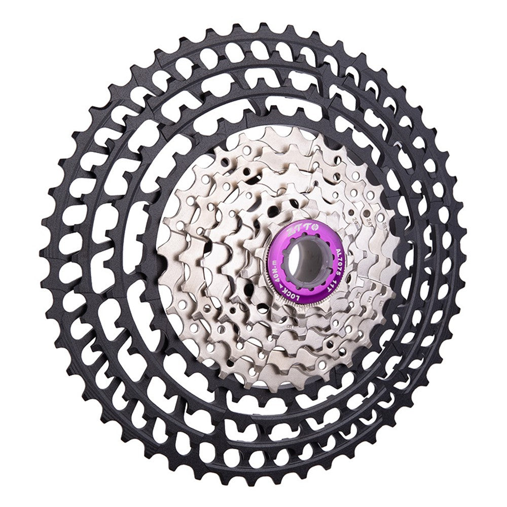 ZTTO 1050SLRHY Aluminum Alloy Flywheel 10 Speed 11T-50T Racing Bike Cassette Replacement