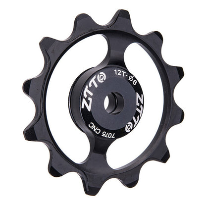 ZTTO ZT-12T Mountain Bike 12T Ceramic Bearing Derailleur Pulley Aluminum Alloy Guide Wheel