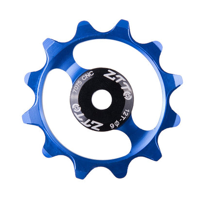 ZTTO ZT-12T Mountain Bike 12T Ceramic Bearing Derailleur Pulley Aluminum Alloy Guide Wheel
