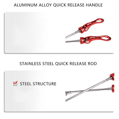 ZTTO LXKCG 1 Pair Bicycle Quick Release Skewer Bike Rear Wheel Quick Release Replacement Axle