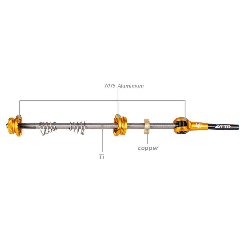 ZTTO QR5 1 Pair MTB Quick Release Skewers Bicycle Wheel Hub Front and Rear Clip Bolt Lever Axle Set
