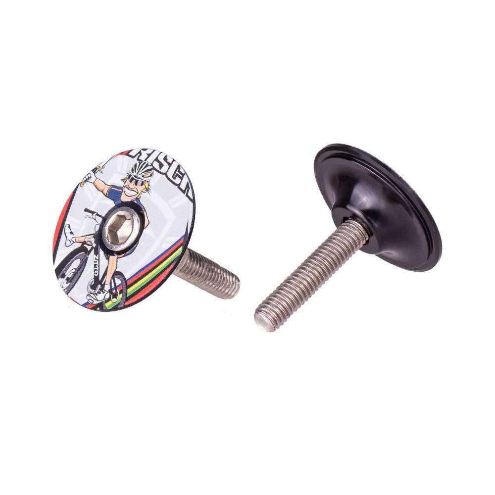 ZTTO 28.6mm Bike Front Fork Stem Top Caps Aluminum Alloy  Bicycle Headset Top Covers with Bolts