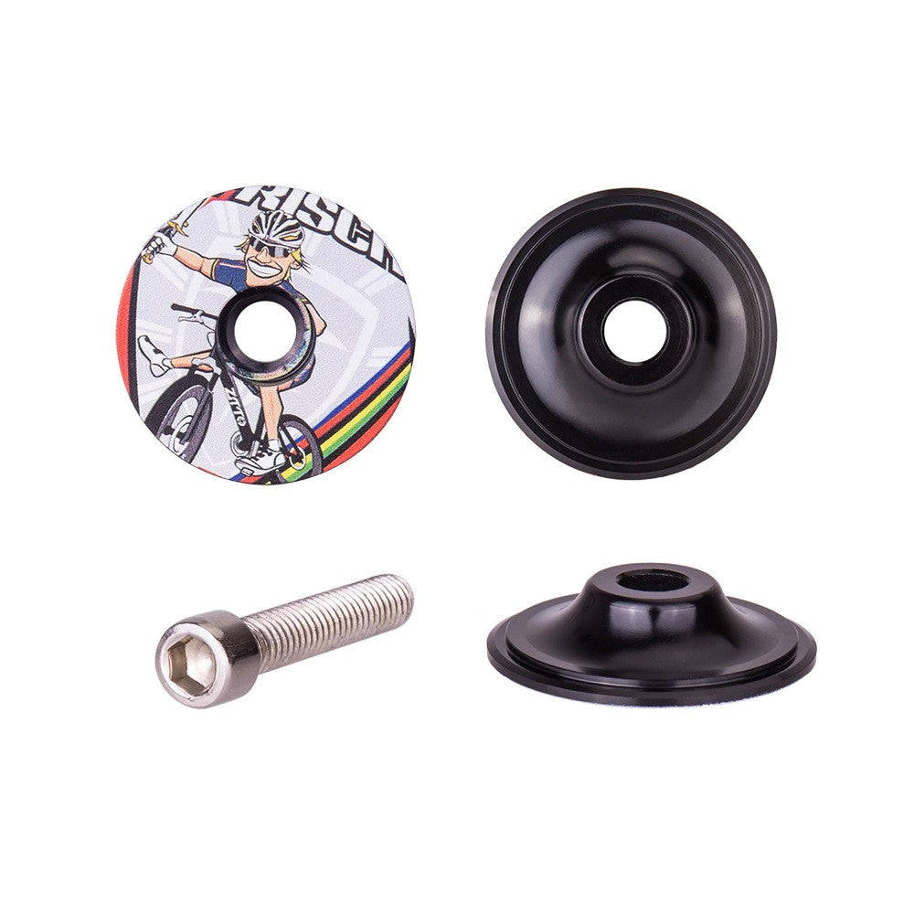 ZTTO 28.6mm Bike Front Fork Stem Top Caps Aluminum Alloy  Bicycle Headset Top Covers with Bolts