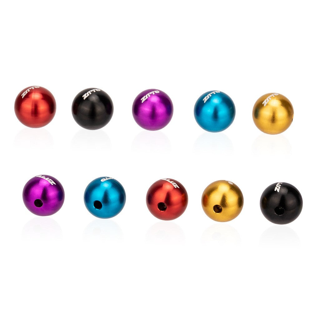 ZTTO XWM2 4pcs Ball Aluminum Alloy Bike Brake Cable Caps Gear Wire End Tips Crimps with Wrench for Road Bike