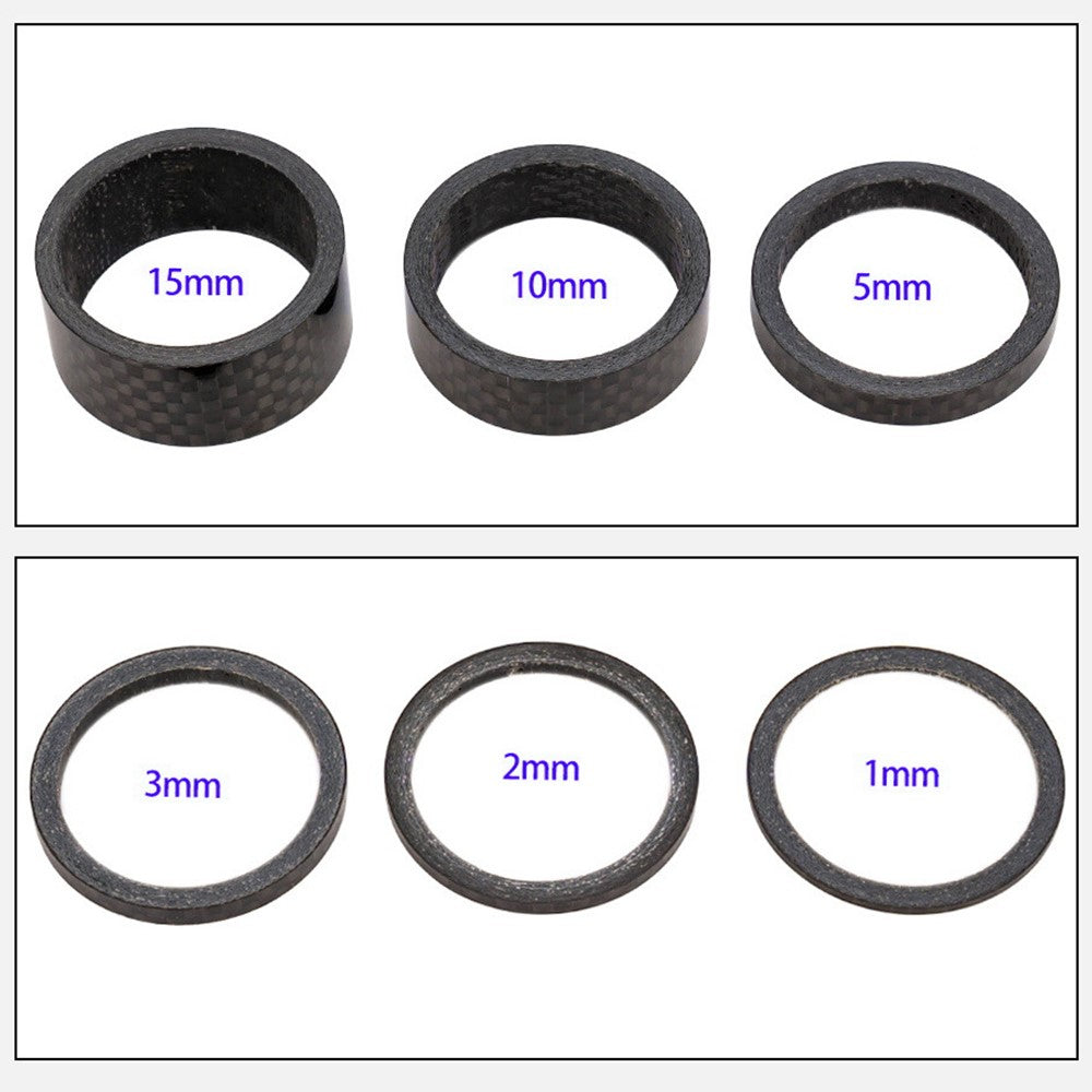 ZTTO 28.6mm Bicycle Headset Spacer Carbon Fiber Gasket Bike Front Fork Spare Parts