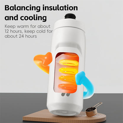 WEST BIKING YP0721053 550ml Stainless Steel Insulated Bottle Sports Cycling Water Bottle (BPA-Free, No FDA)