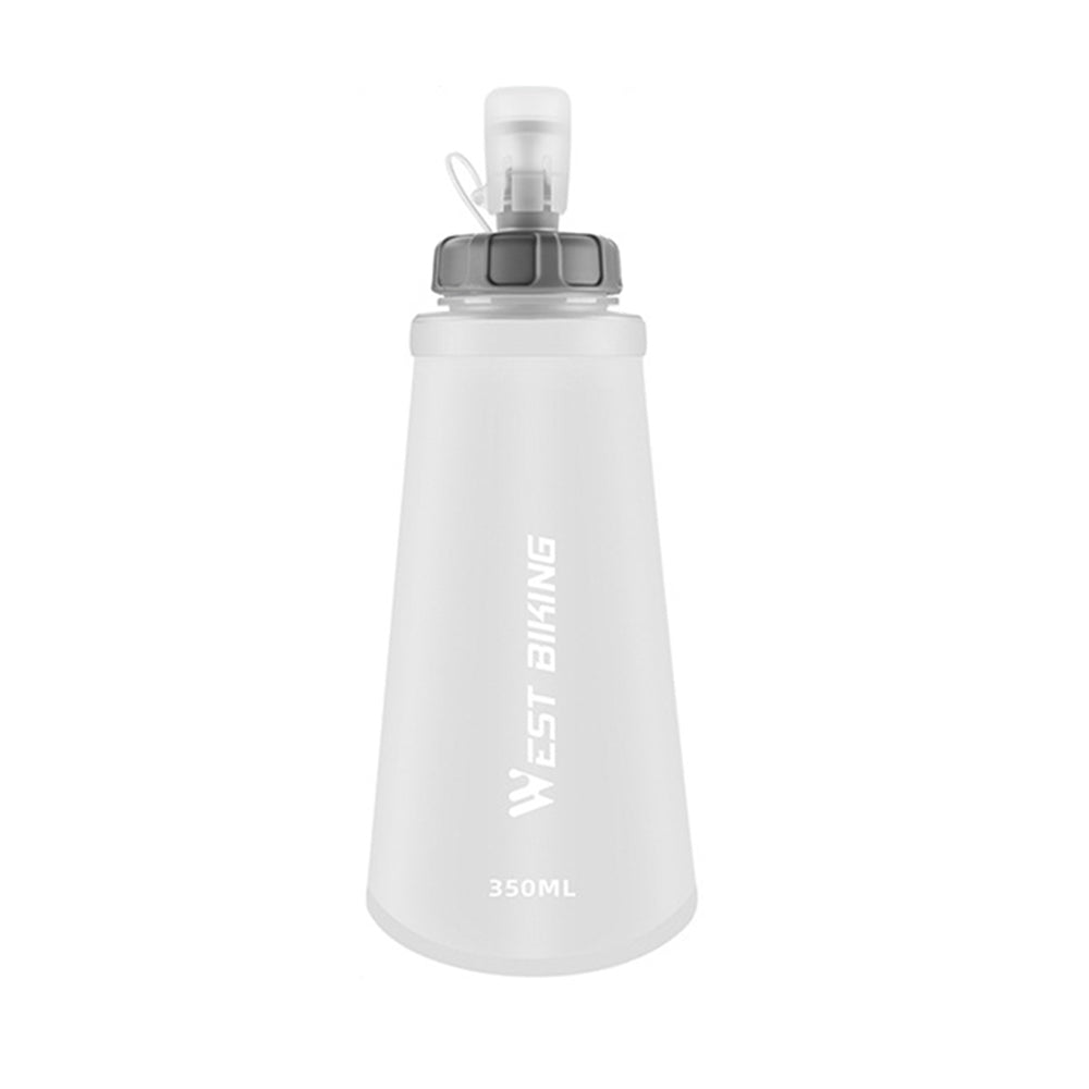 WEST BIKING YP0713024 350ml TPU Squeeze Hydration Pack Collapsible Sports Water Bottle for Running Cycling (BPA Free, No FDA)